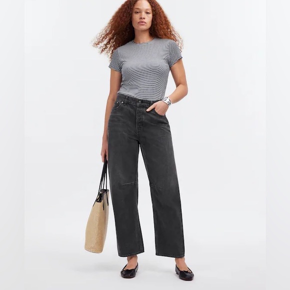 Madewell Denim - Madewell darted barrel leg Jean